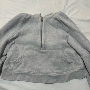 Lululemon scuba gray quarter-zip jacket